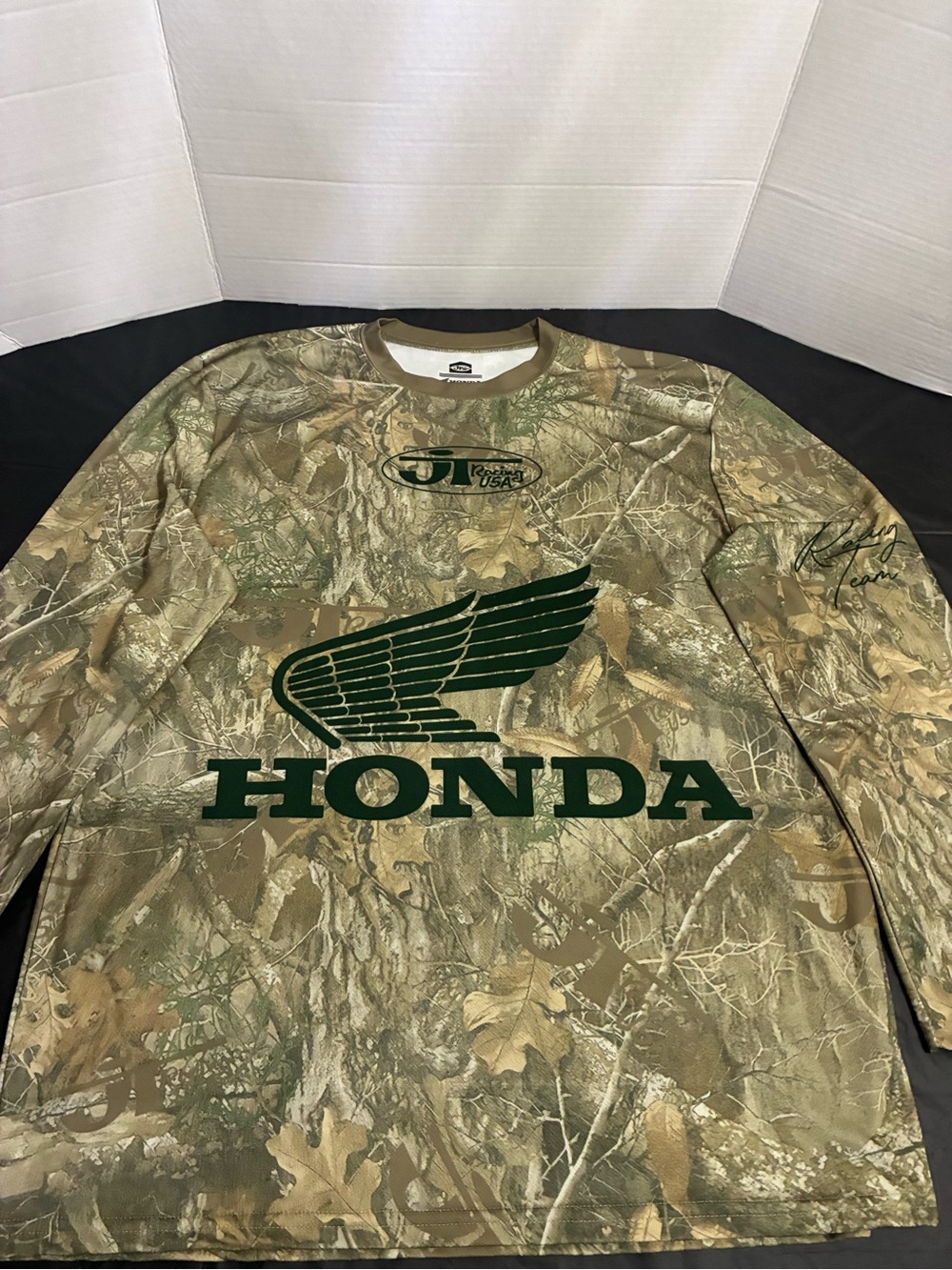 Honda Men’s Camouflage Long-Sleeve Tee with Wing Logo